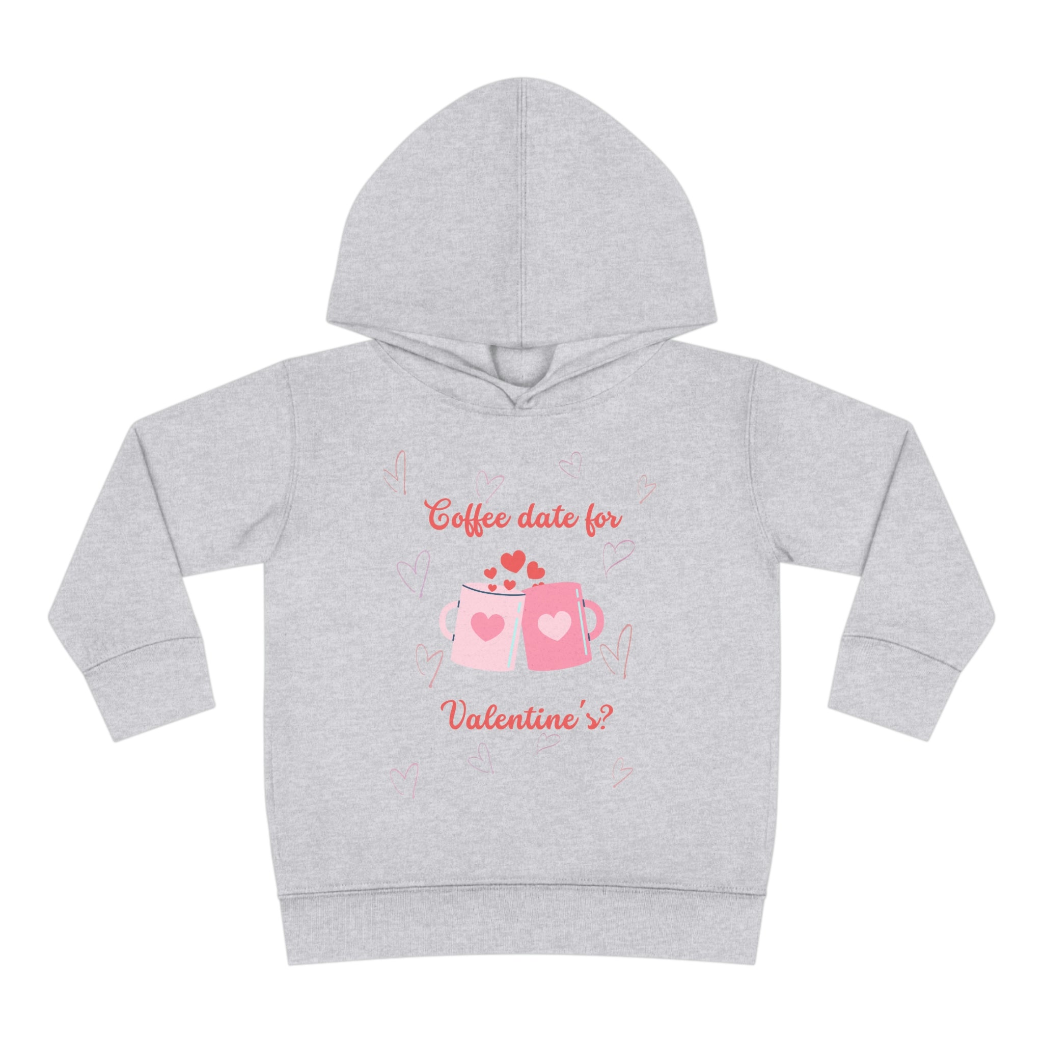 I Love Coffee & You!! Toddler Pullover Fleece Hoodie