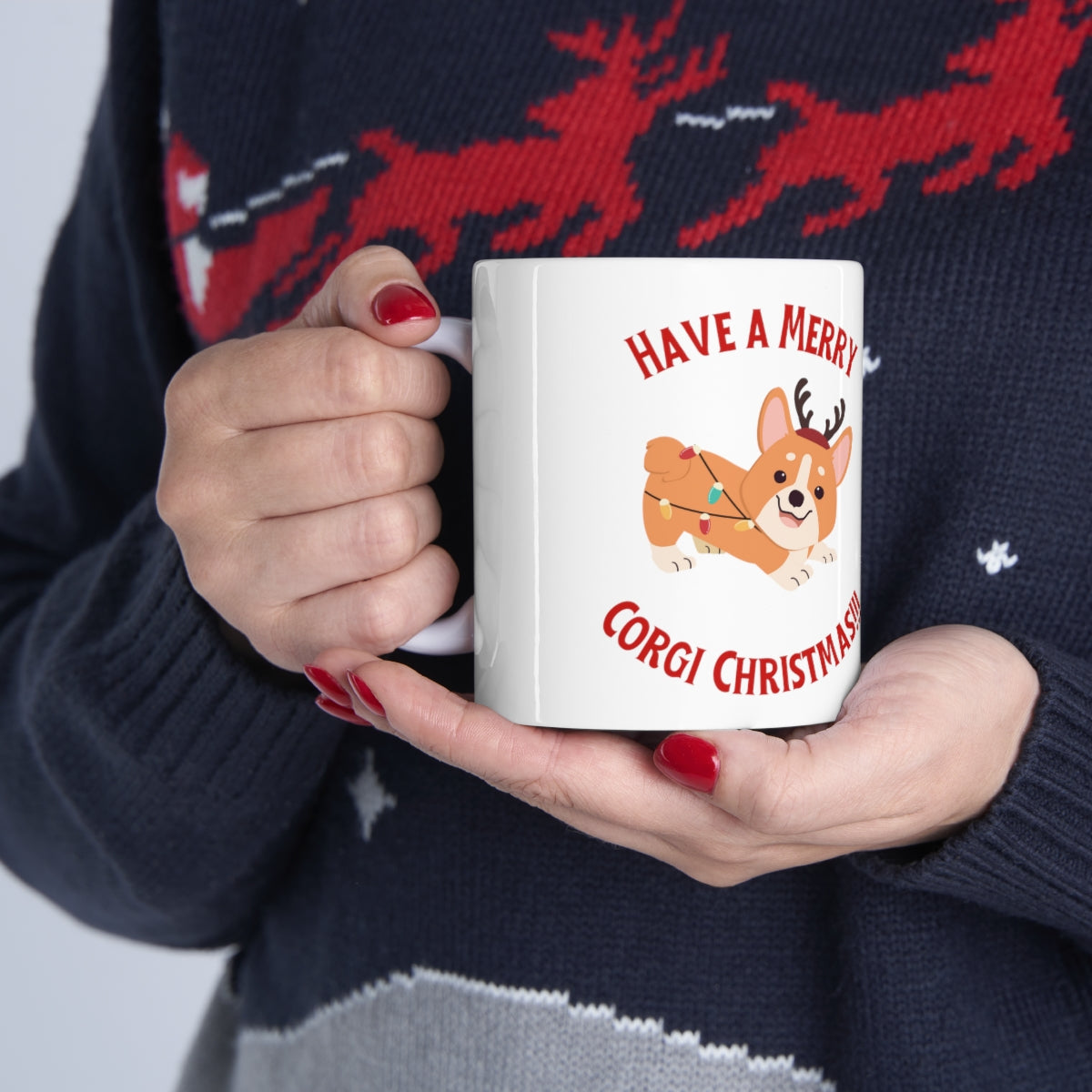 Have A Merry Corgi Christmas Ceramic Mug 11oz