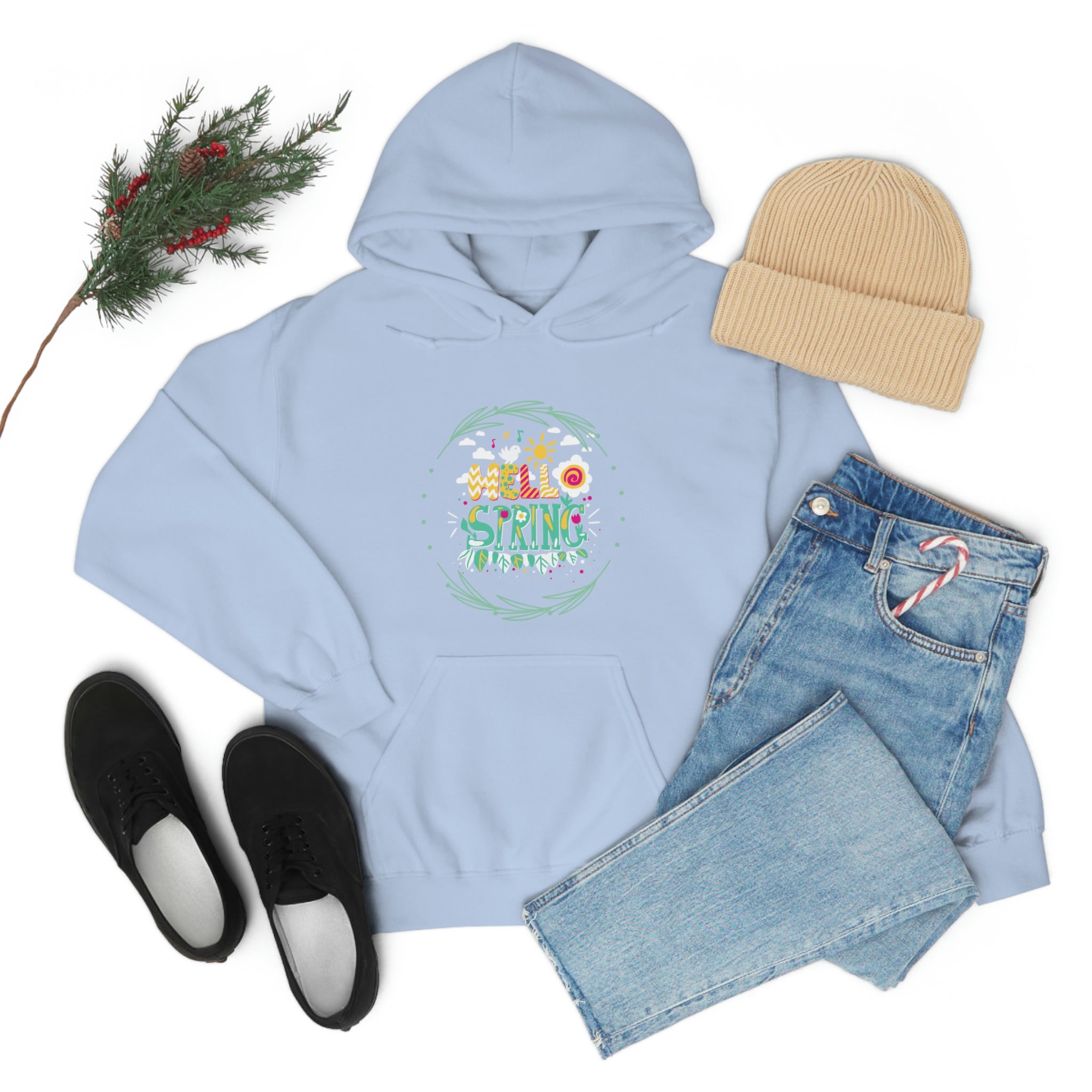 Hello Spring Unisex Heavy Blend™ Hooded Sweatshirt