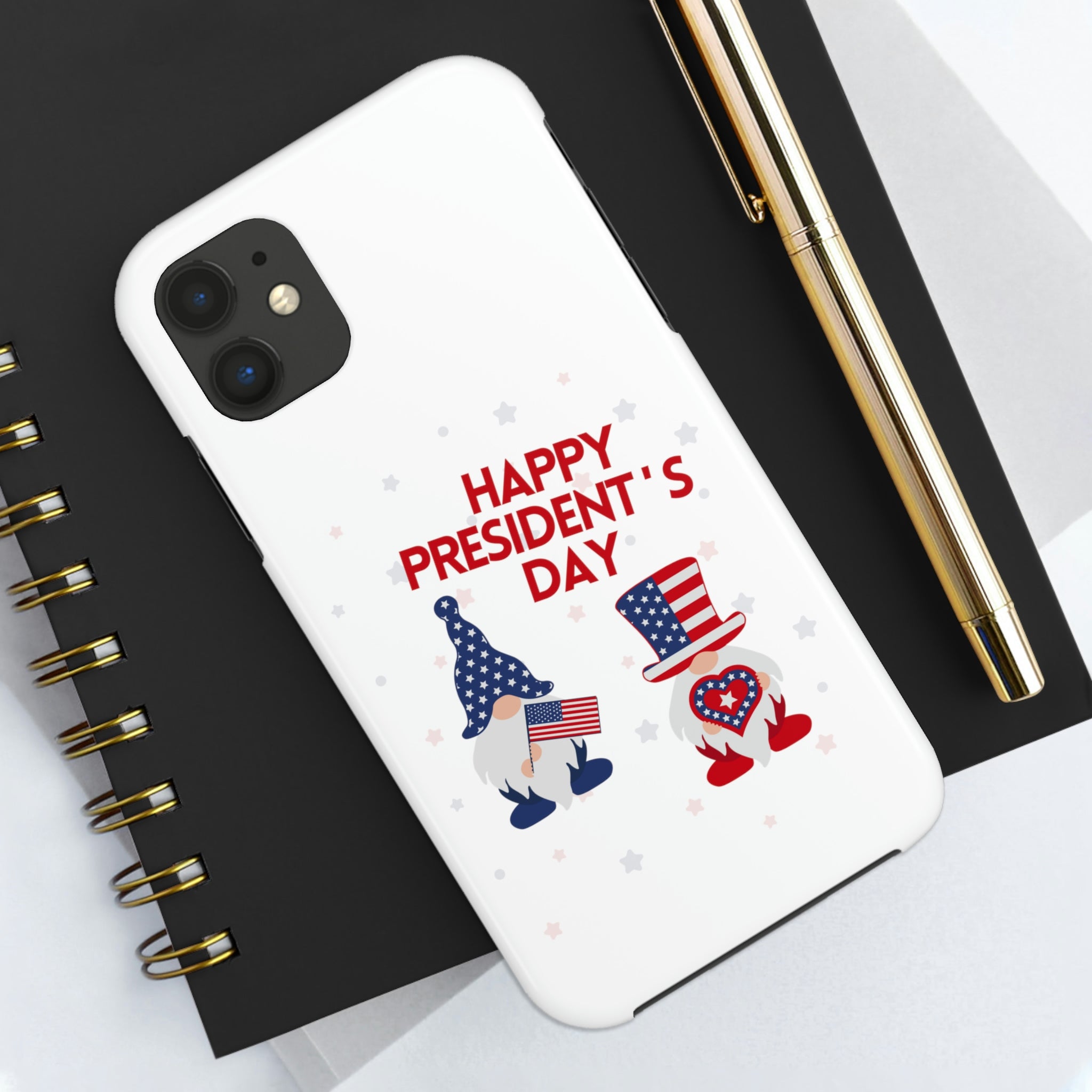 Happy President's Day Gnome Tough Phone Cases, Case-Mate