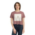 Bee Happy Women's Flowy Cropped Tee