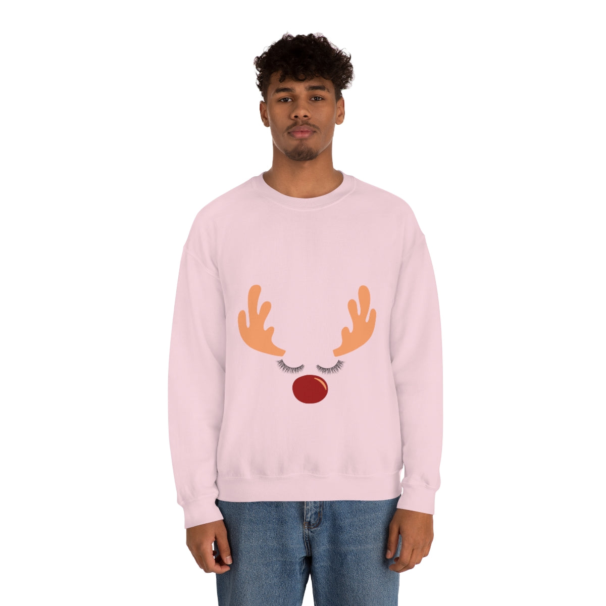 Reindeer Christmas Unisex Heavy Blend™ Crewneck Sweatshirt