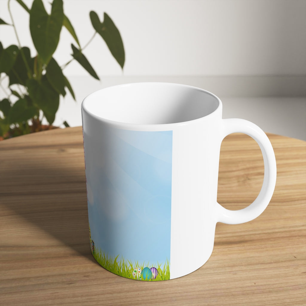 Happy Easter White Ceramic Mug, 11oz and 15oz