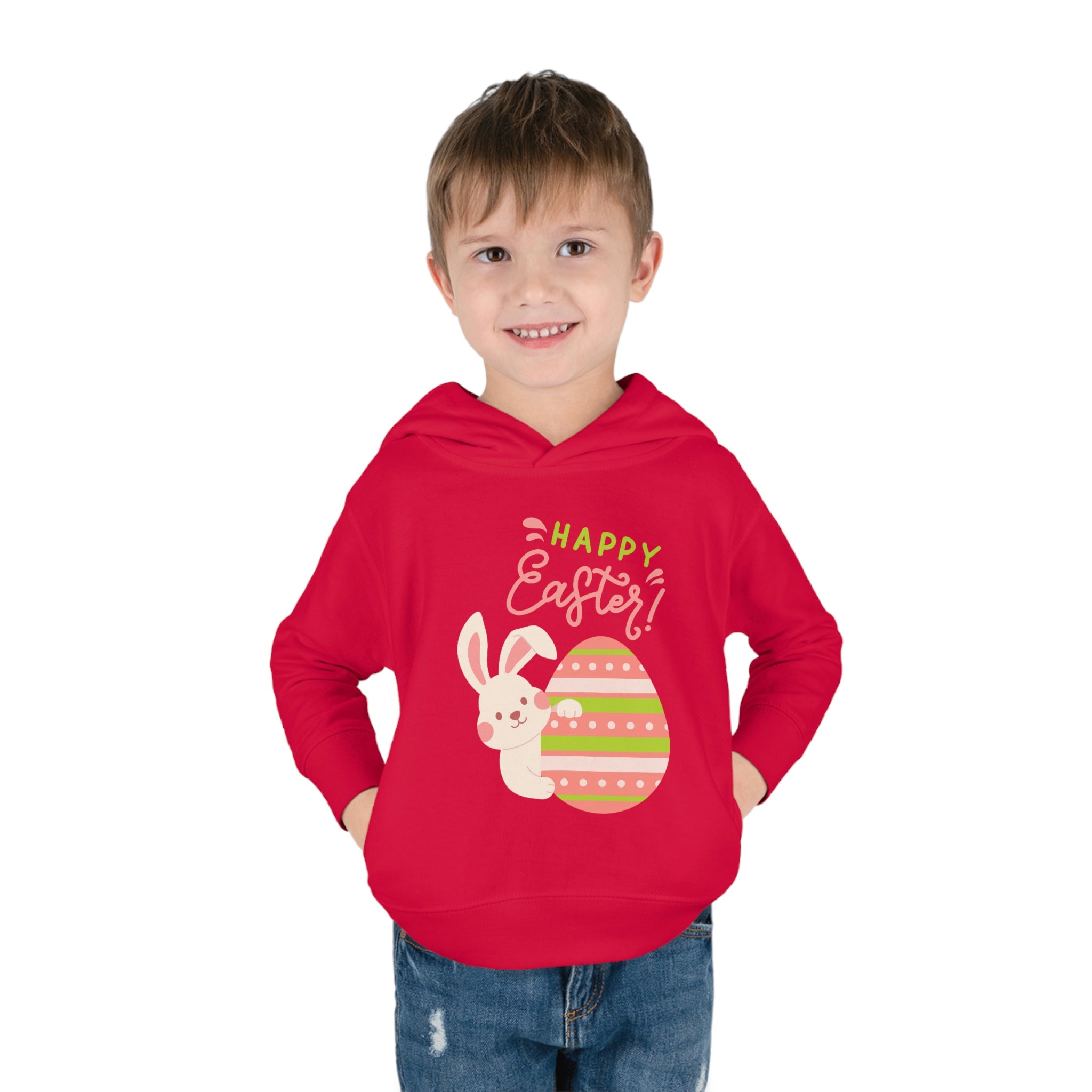 Easter Egg Toddler Pullover Fleece Hoodie