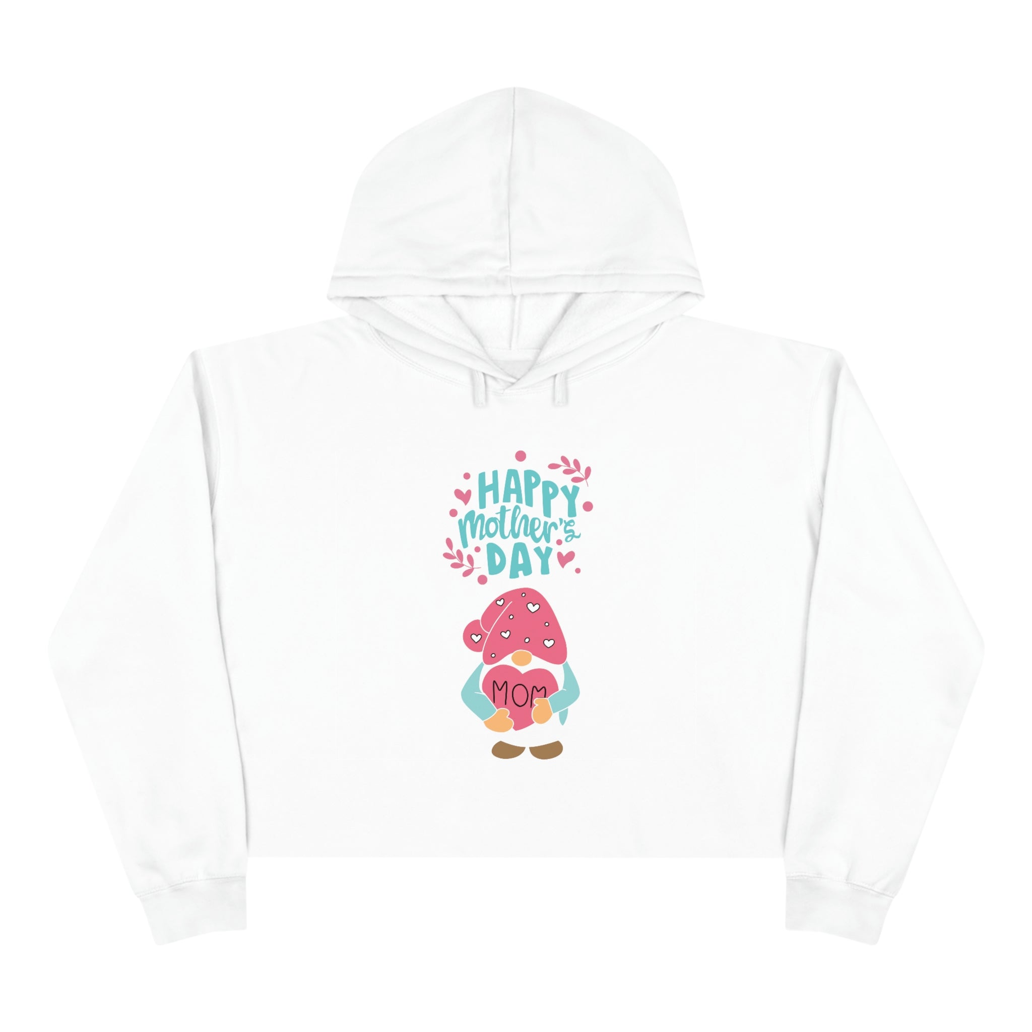 Happy Mother's Day Gnome Crop Hoodie