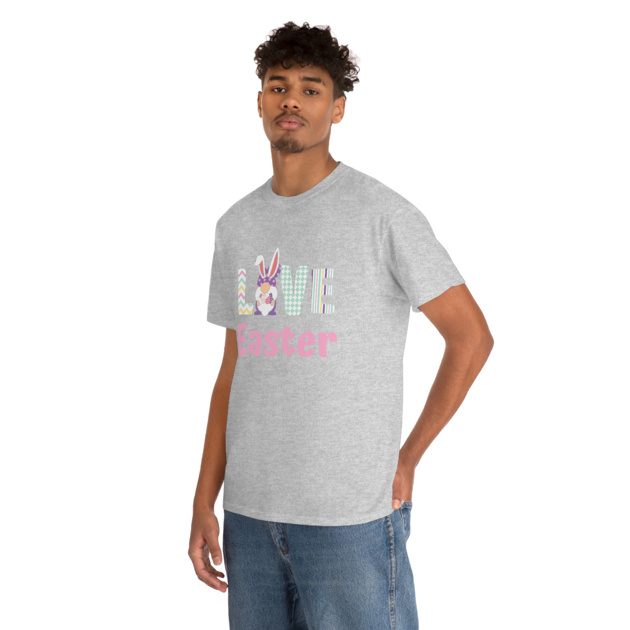 Gnome Love Easter Unisex Heavy Cotton Tee