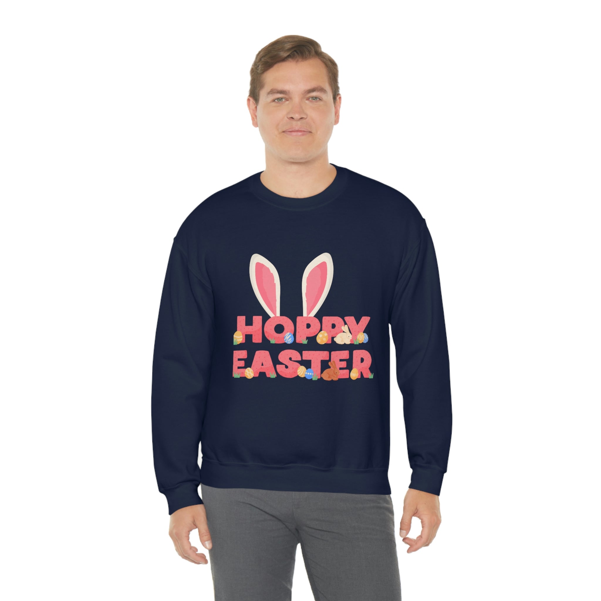 The Hoppy Easter Unisex Heavy Blend™ Crewneck Sweatshirt