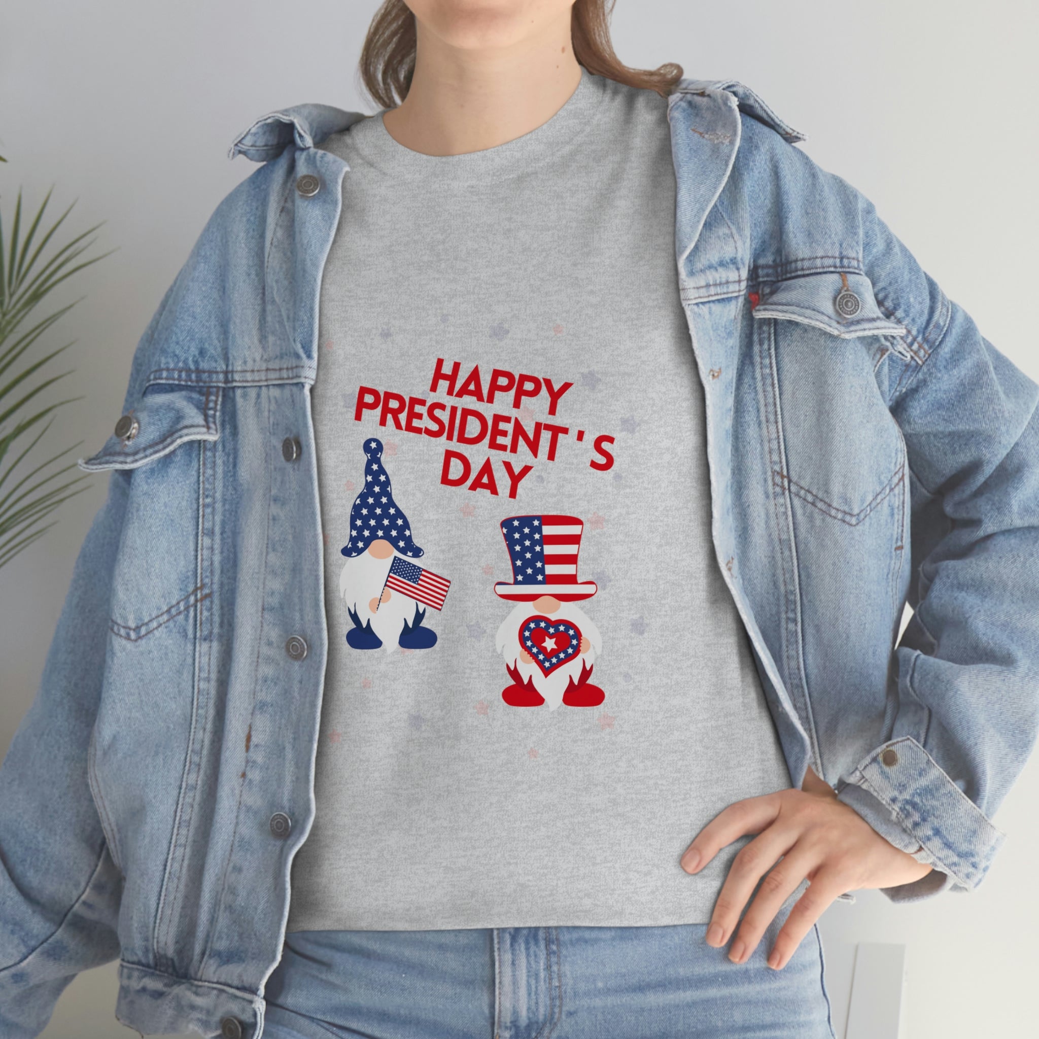 Happy President's Day Gnome Unisex Heavy Cotton Tee