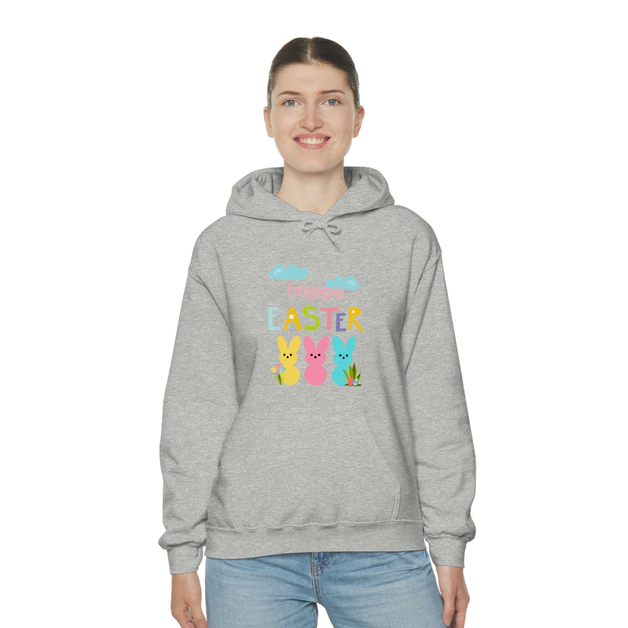 Happy Easter Bunny Unisex Heavy Blend™ Hooded Sweatshirt