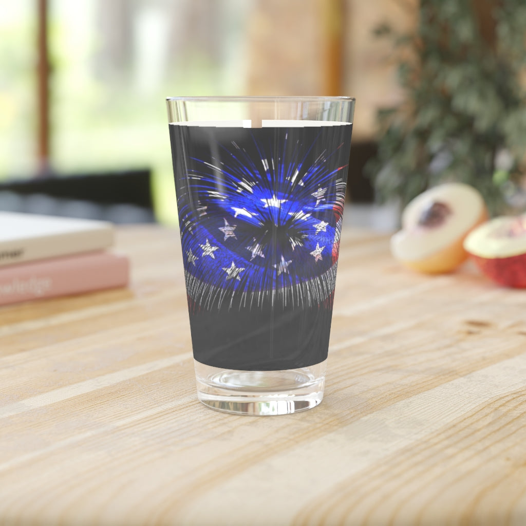 Old Glory Pint Glass, 16oz