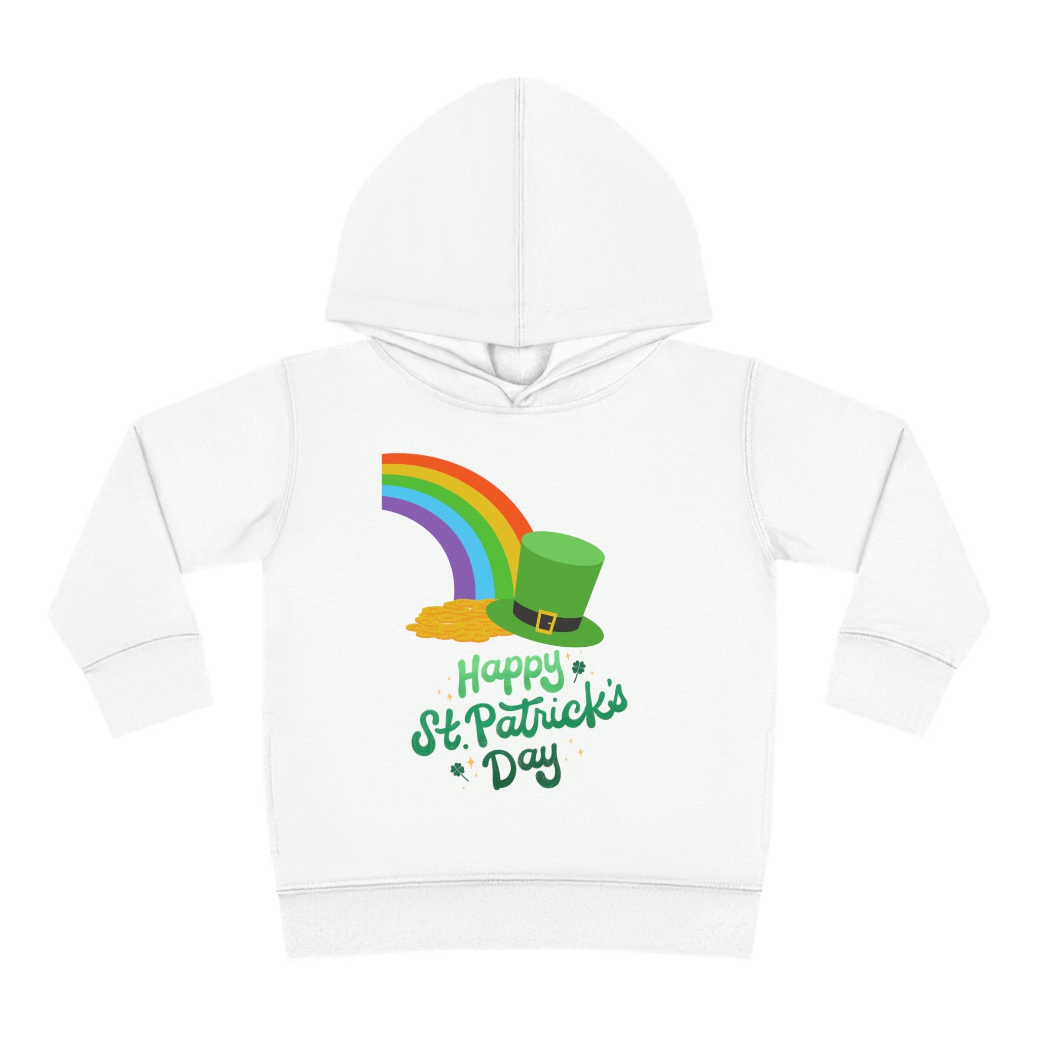 Happy Saint Patrick Day Toddler Pullover Fleece Hoodie