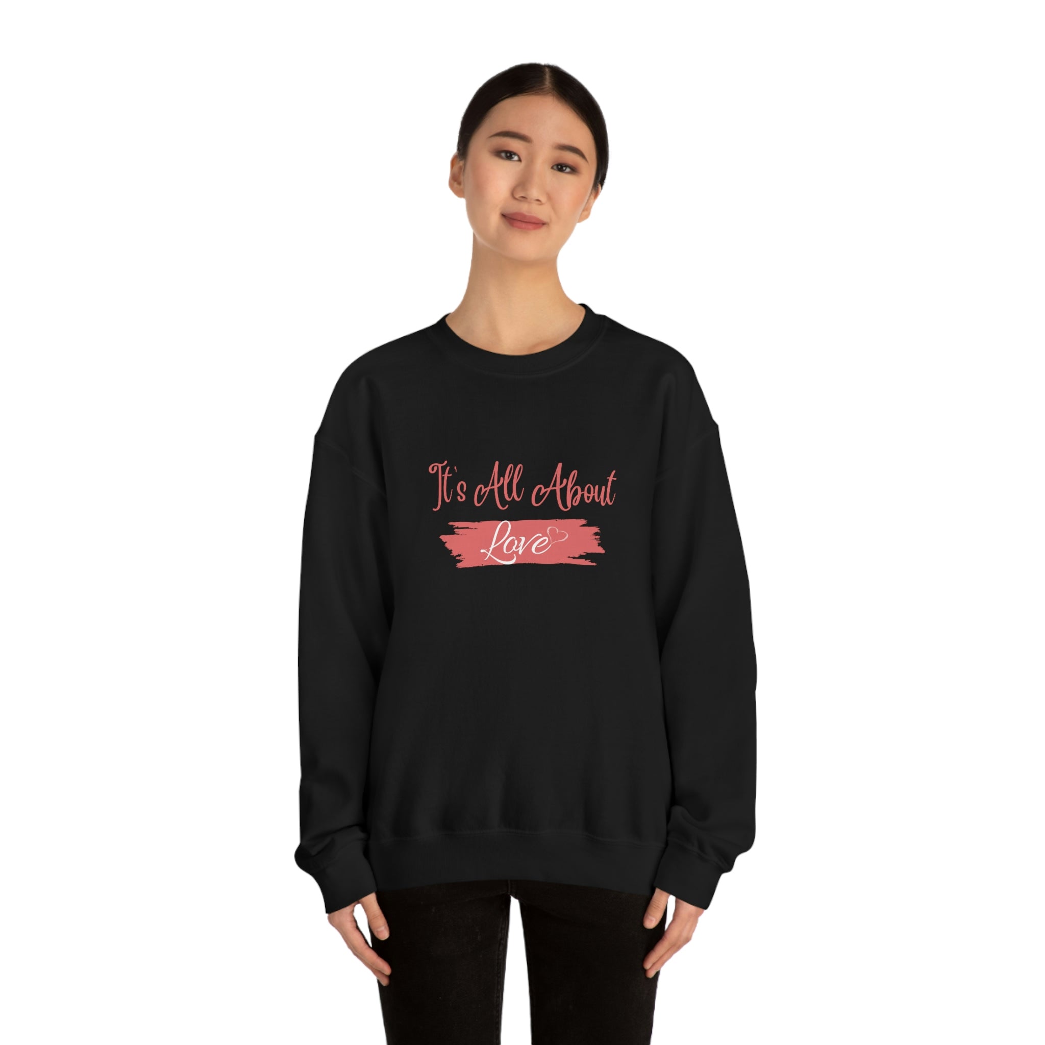 It's All About Love Unisex Heavy Blend™ Crewneck Sweatshirt