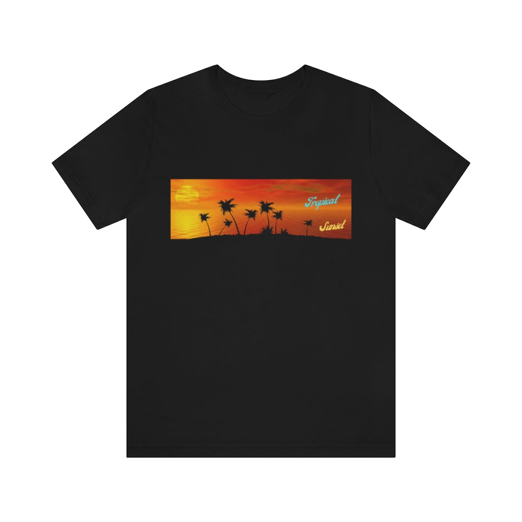 Tropical Sunset Unisex Jersey Short Sleeve Tee