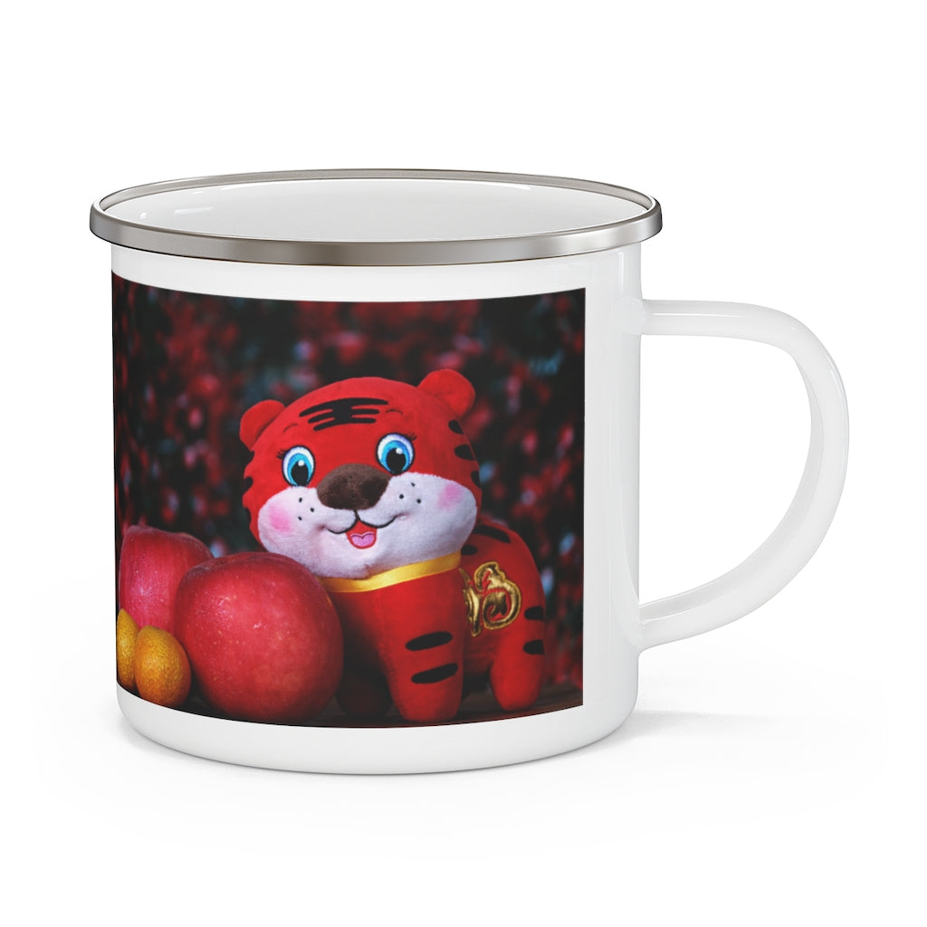 Tigers Enamel Camping Mug