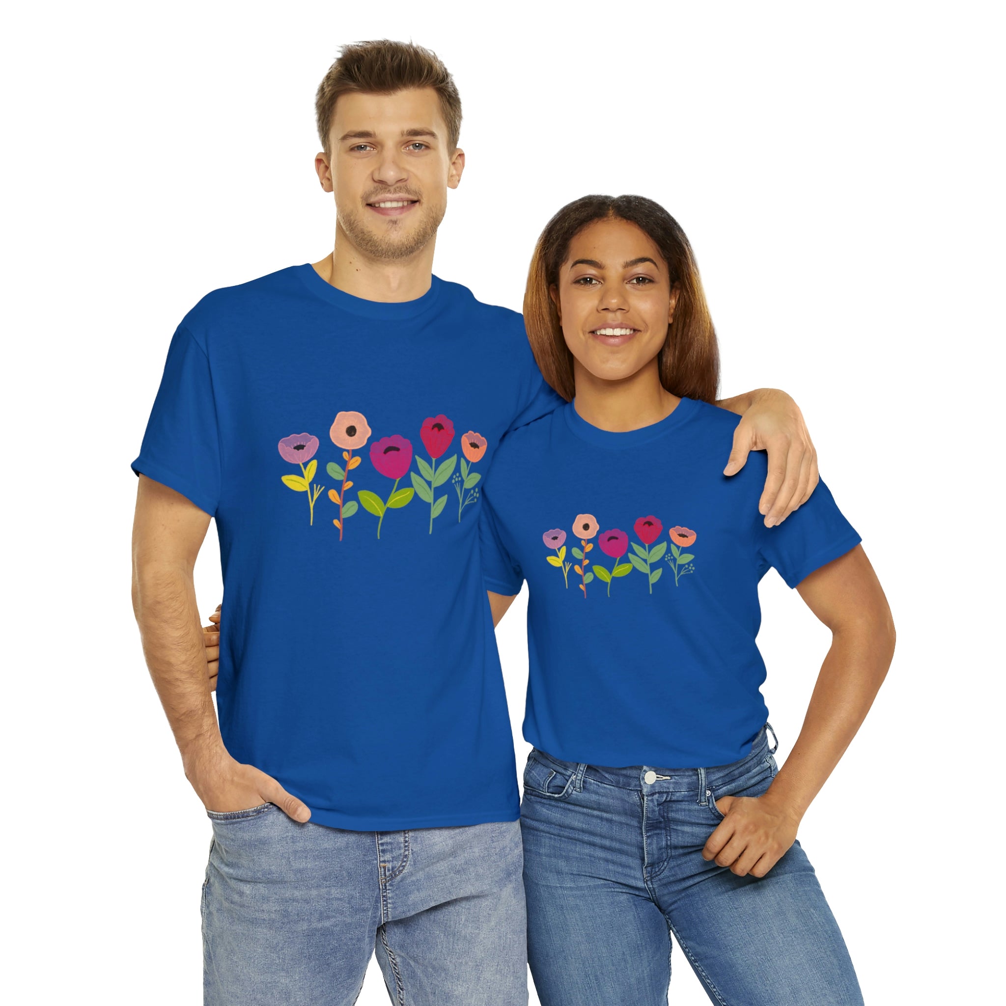 Spring Flowers Unisex Heavy Cotton Tee