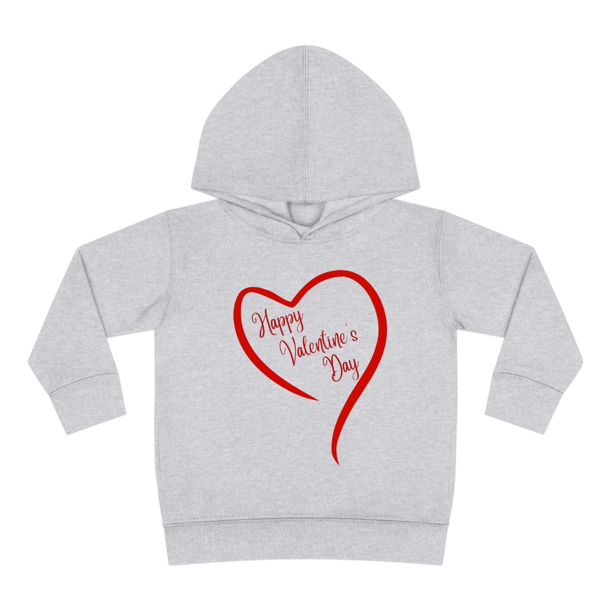 Happy Valentine's Day Toddler Pullover Fleece Hoodie