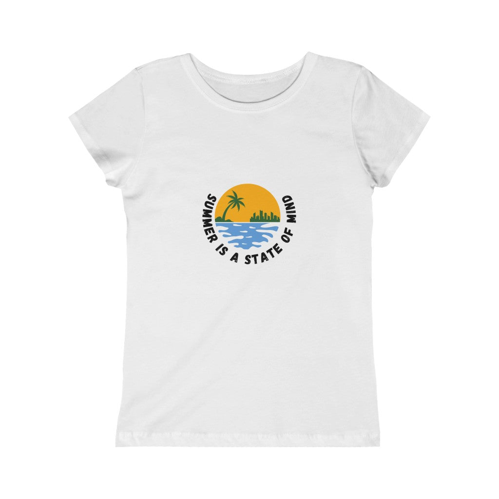 Summer Is A State Of Mind Girls Princess Tee