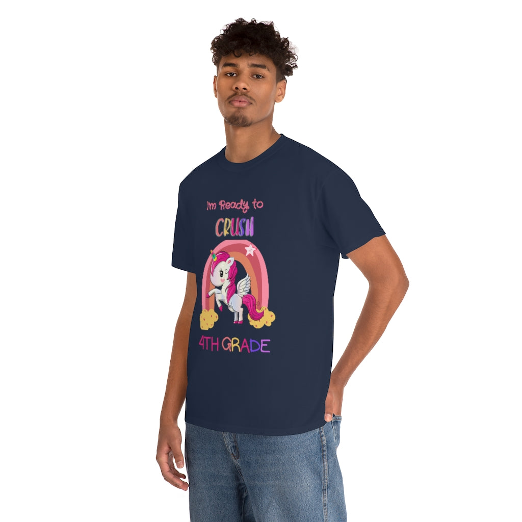 Ready to Crush 4th Grade Unisex Heavy Cotton Tee