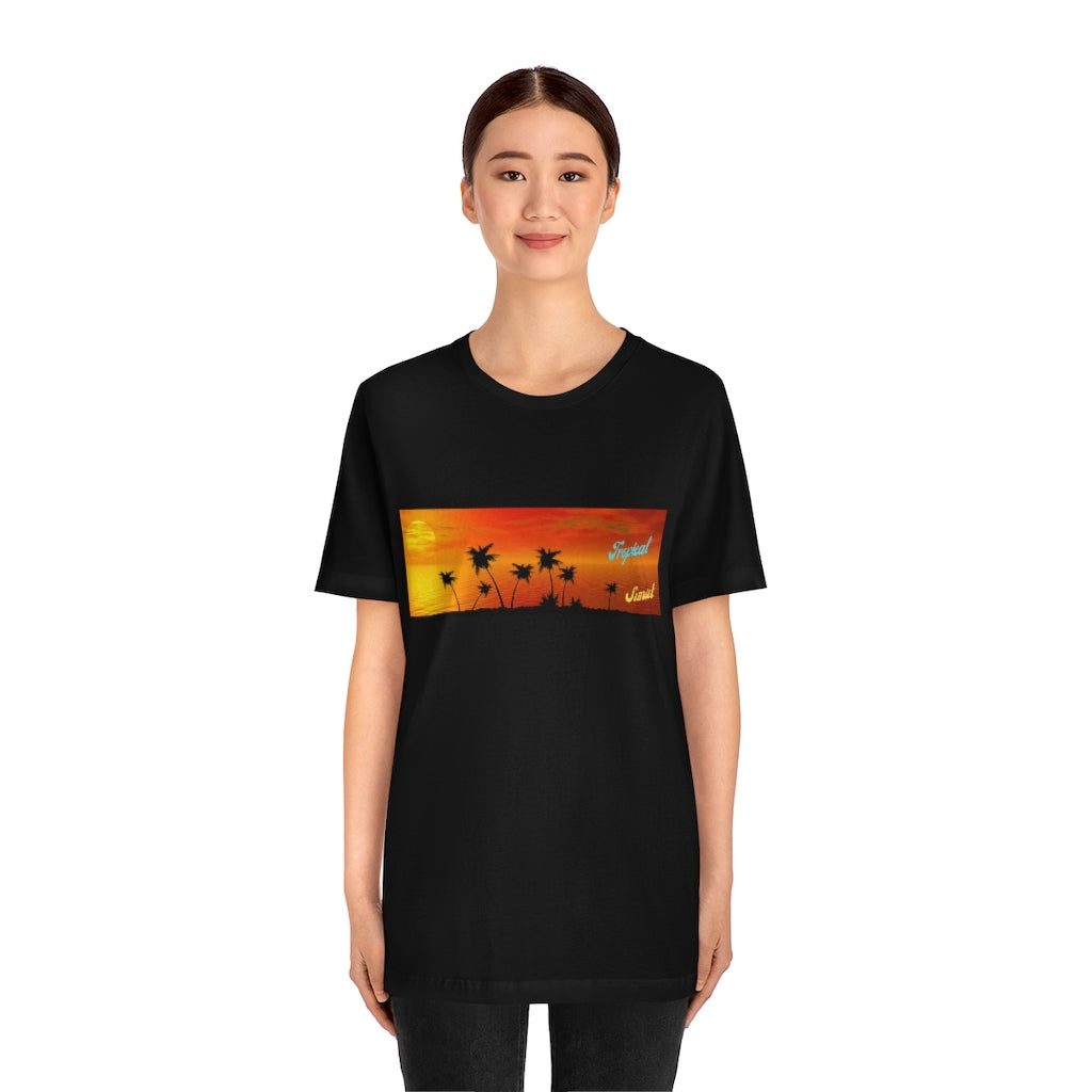 Tropical Sunset Unisex Jersey Short Sleeve Tee