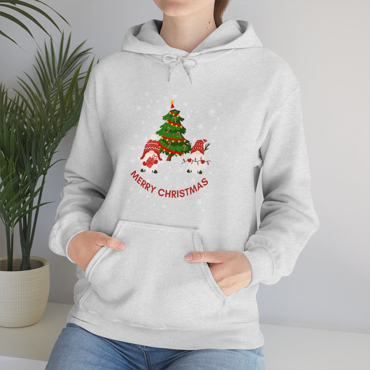 Merry & Bright Holidays Christmas Unisex Heavy Blend™ Hooded Sweatshirt