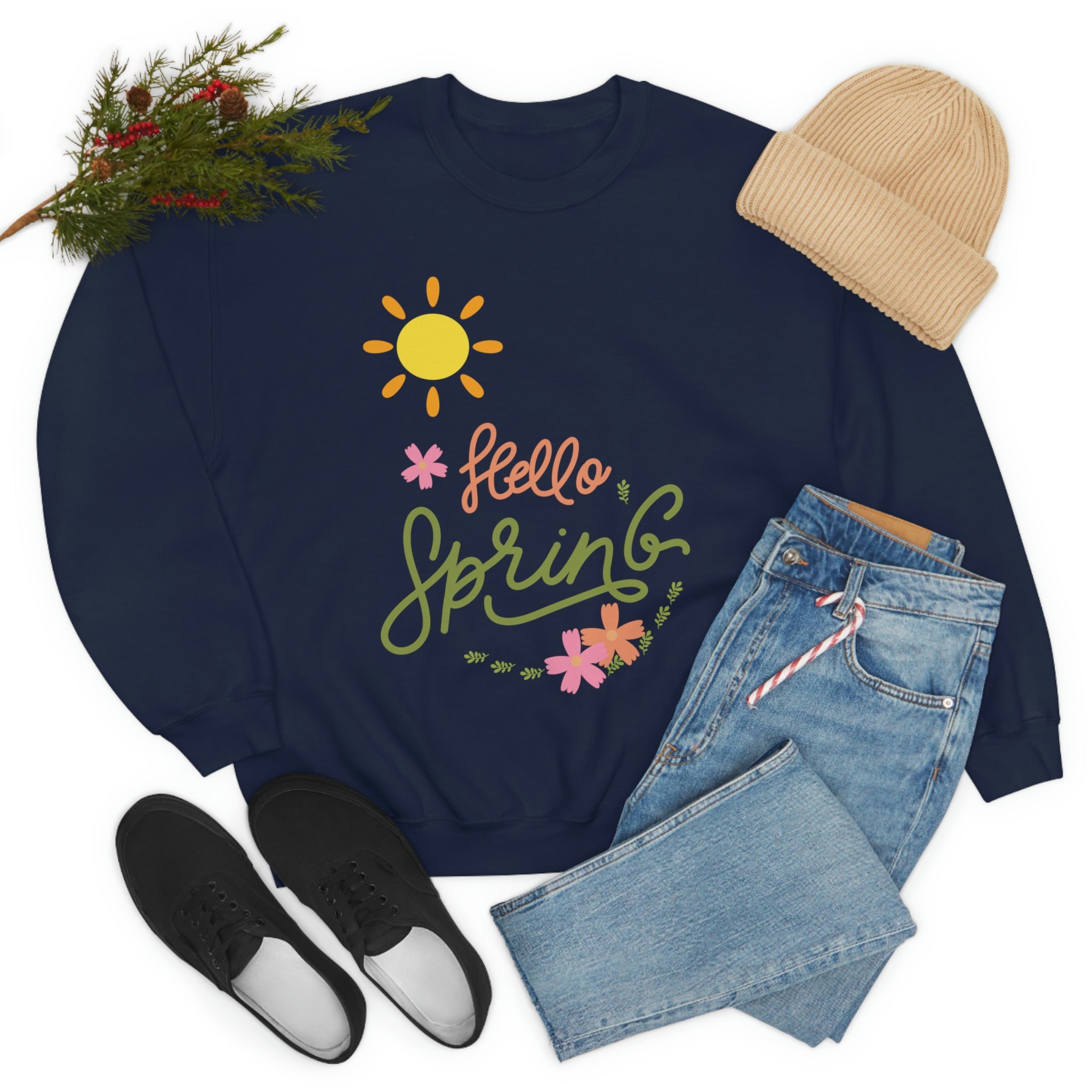 Spring Sunshine Unisex Heavy Blend™ Crewneck Sweatshirt