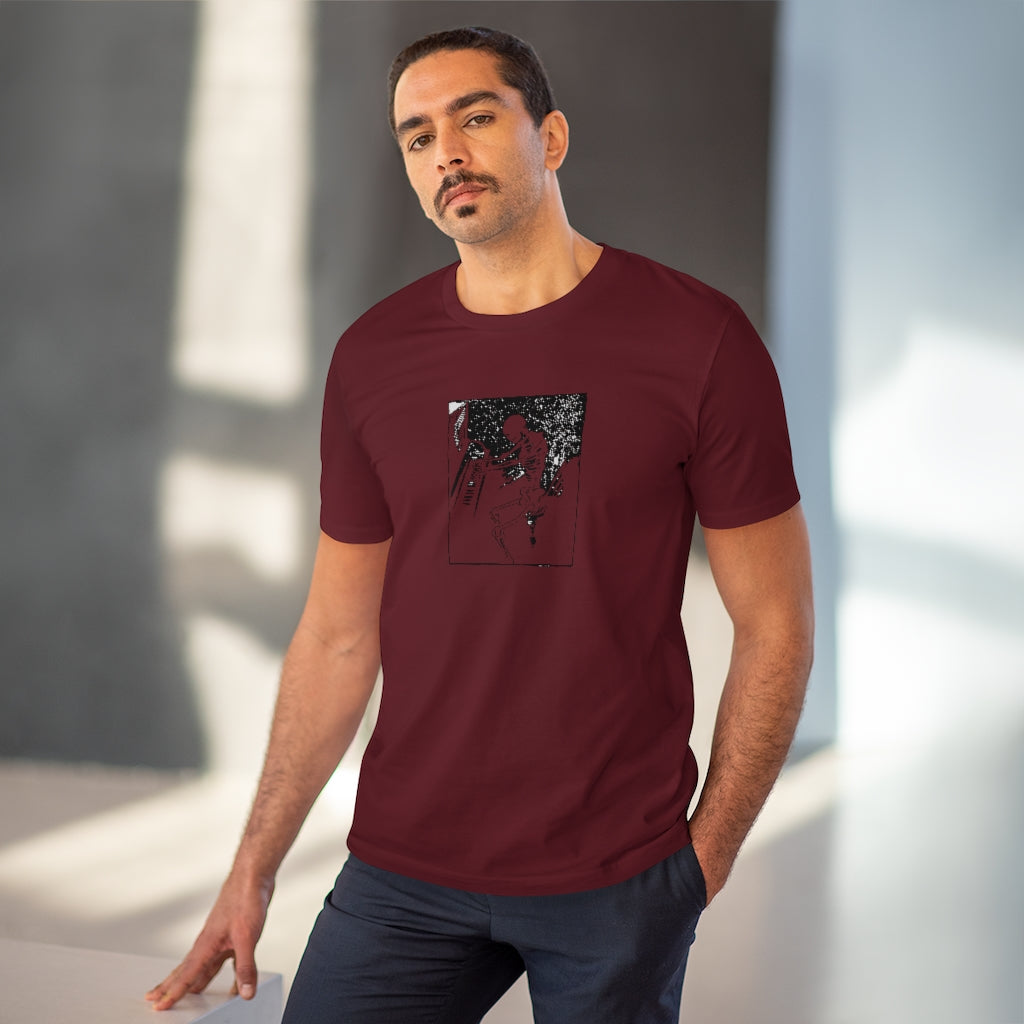 Skeleton Piano Player Organic Creator T-shirt - Unisex