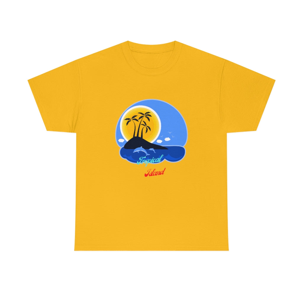 Tropical Island Unisex Heavy Cotton Tee