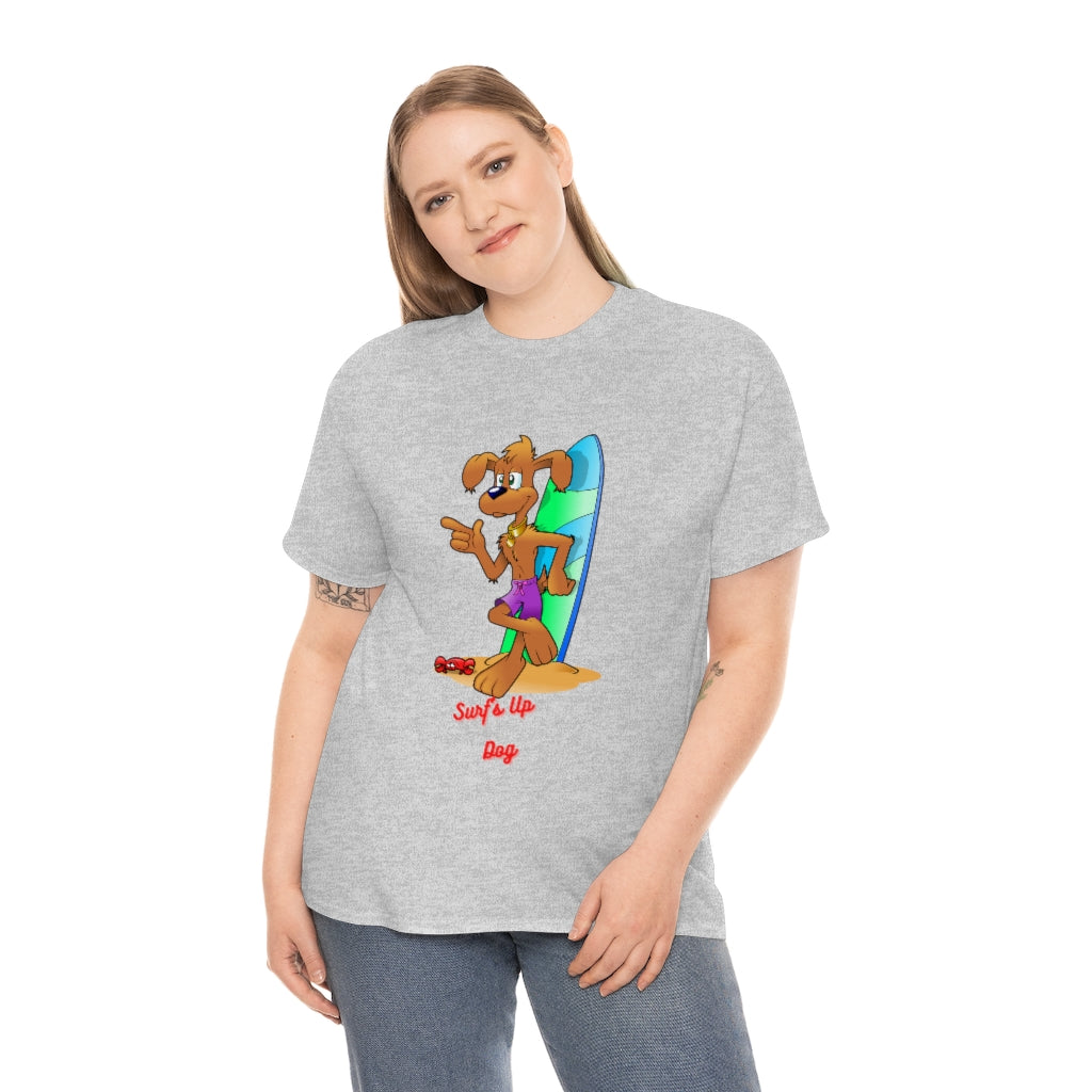 Surf's Up Dog Unisex Heavy Cotton Tee