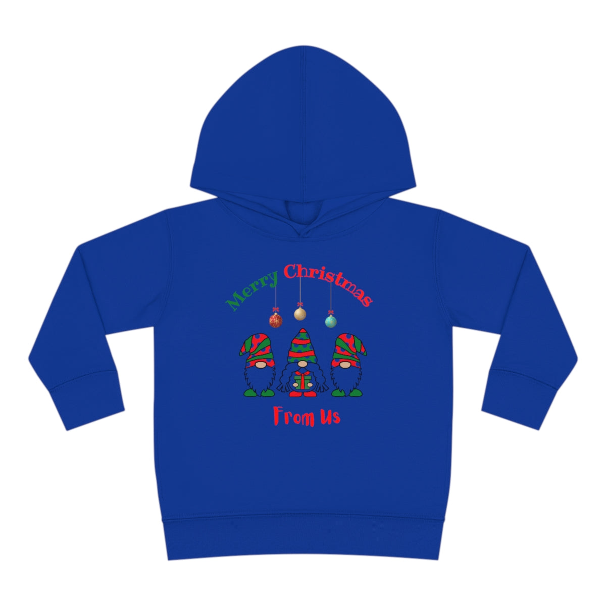 Gnome Merry Christmas Toddler Pullover Fleece Hoodie