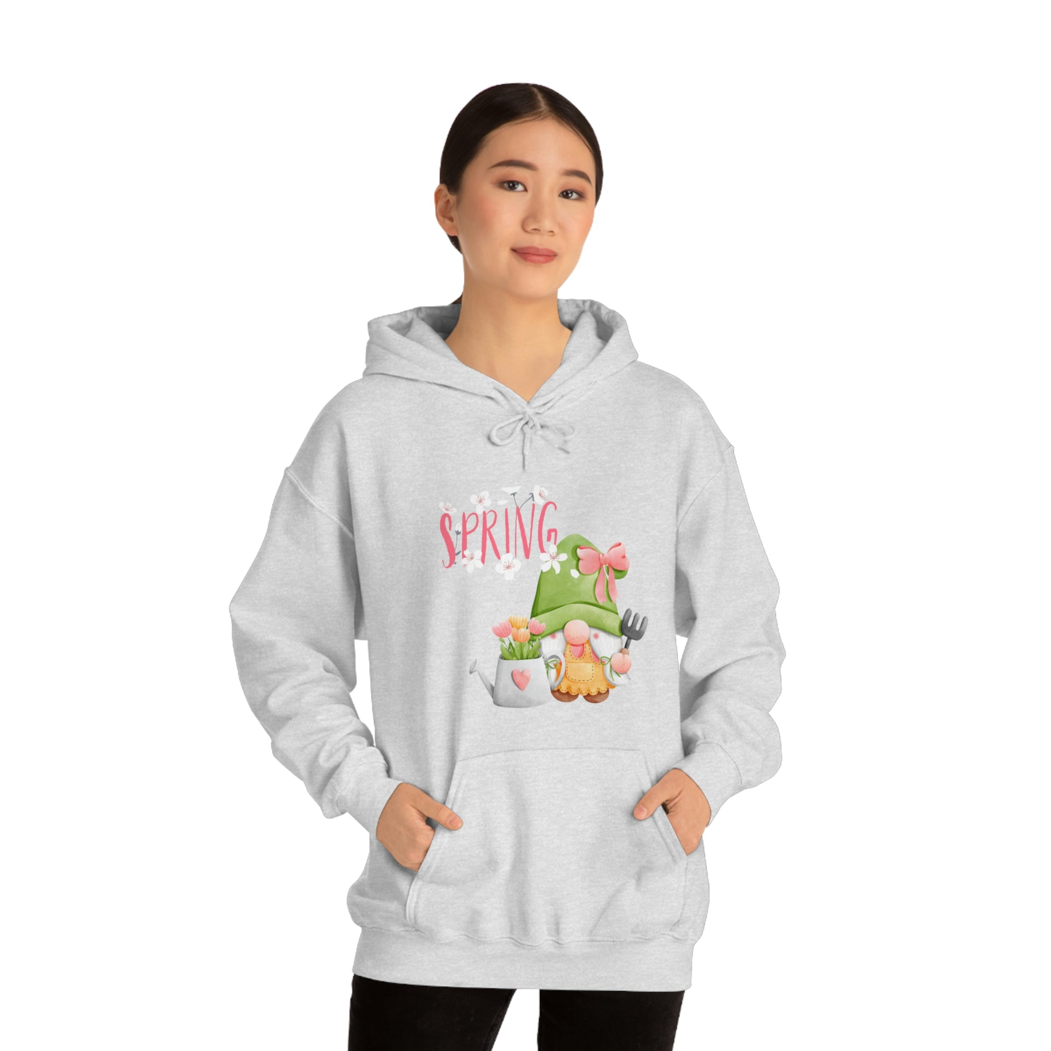 Gnome Happy Spring Unisex Heavy Blend™ Hooded Sweatshirt