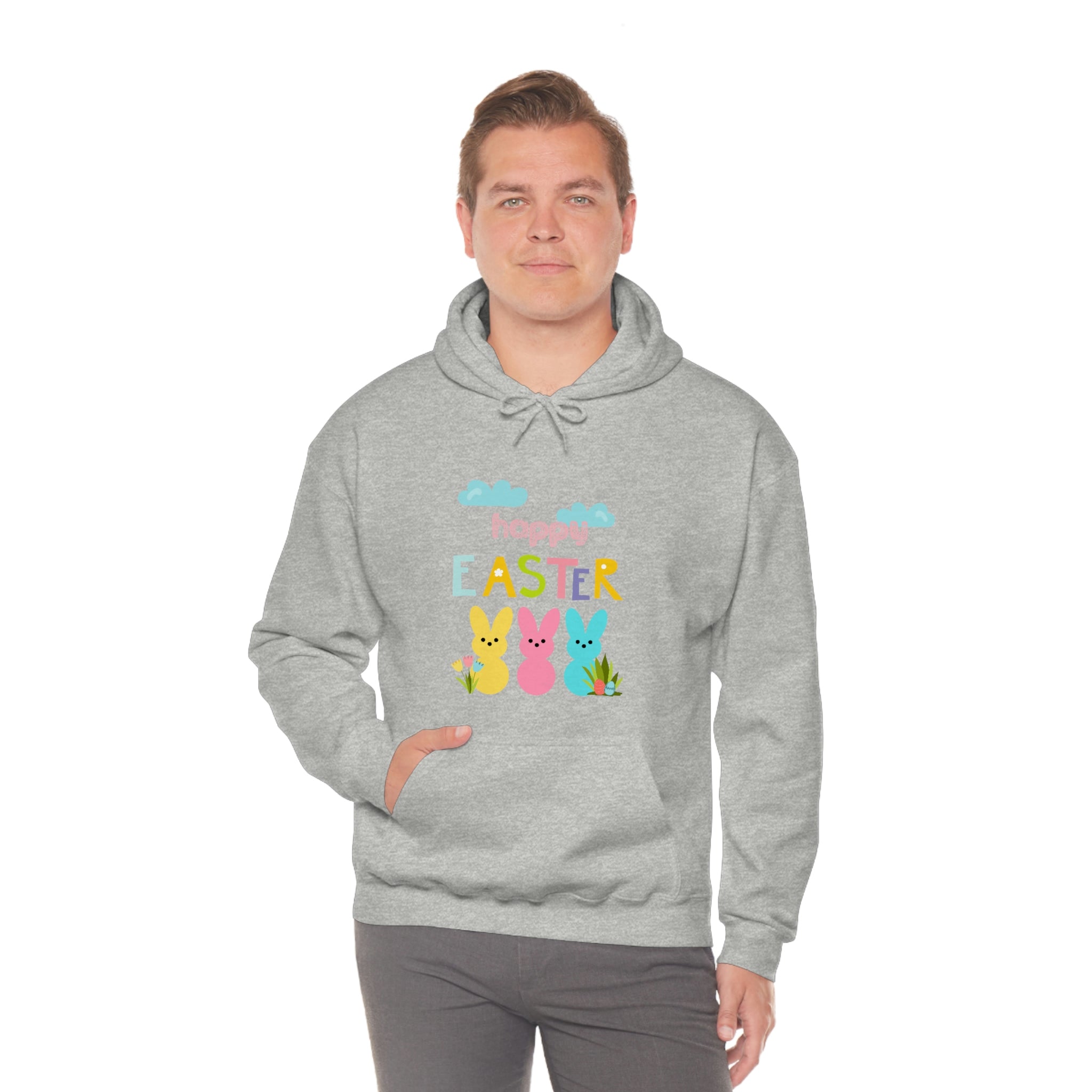 Happy Easter Bunny Unisex Heavy Blend™ Hooded Sweatshirt