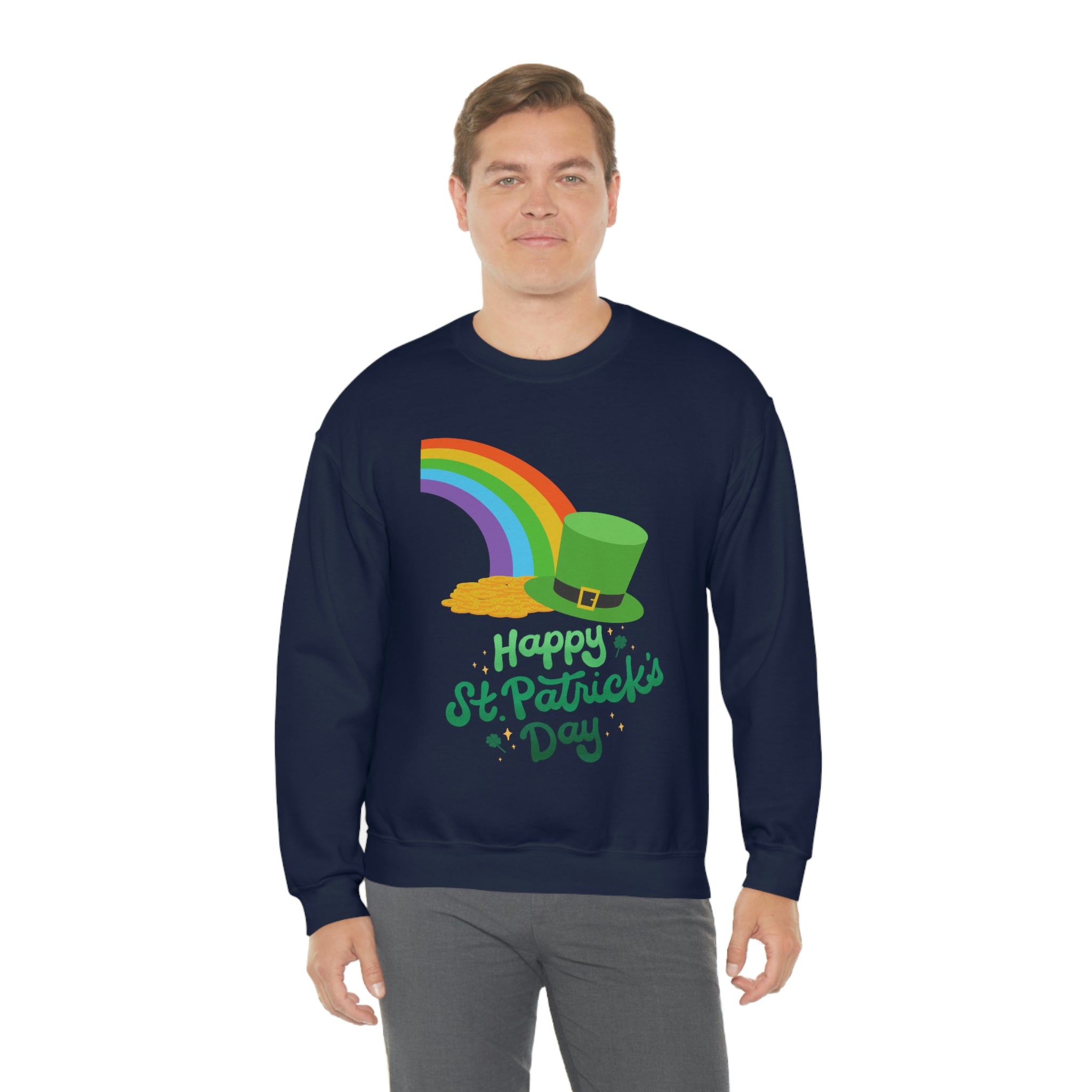 Happy Saint Patrick Day Unisex Heavy Blend™ Crewneck Sweatshirt