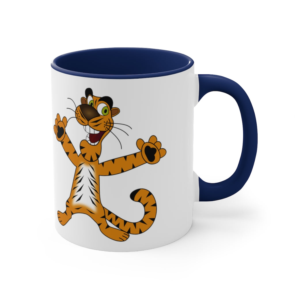 Tiger Accent Coffee Mug, 11oz