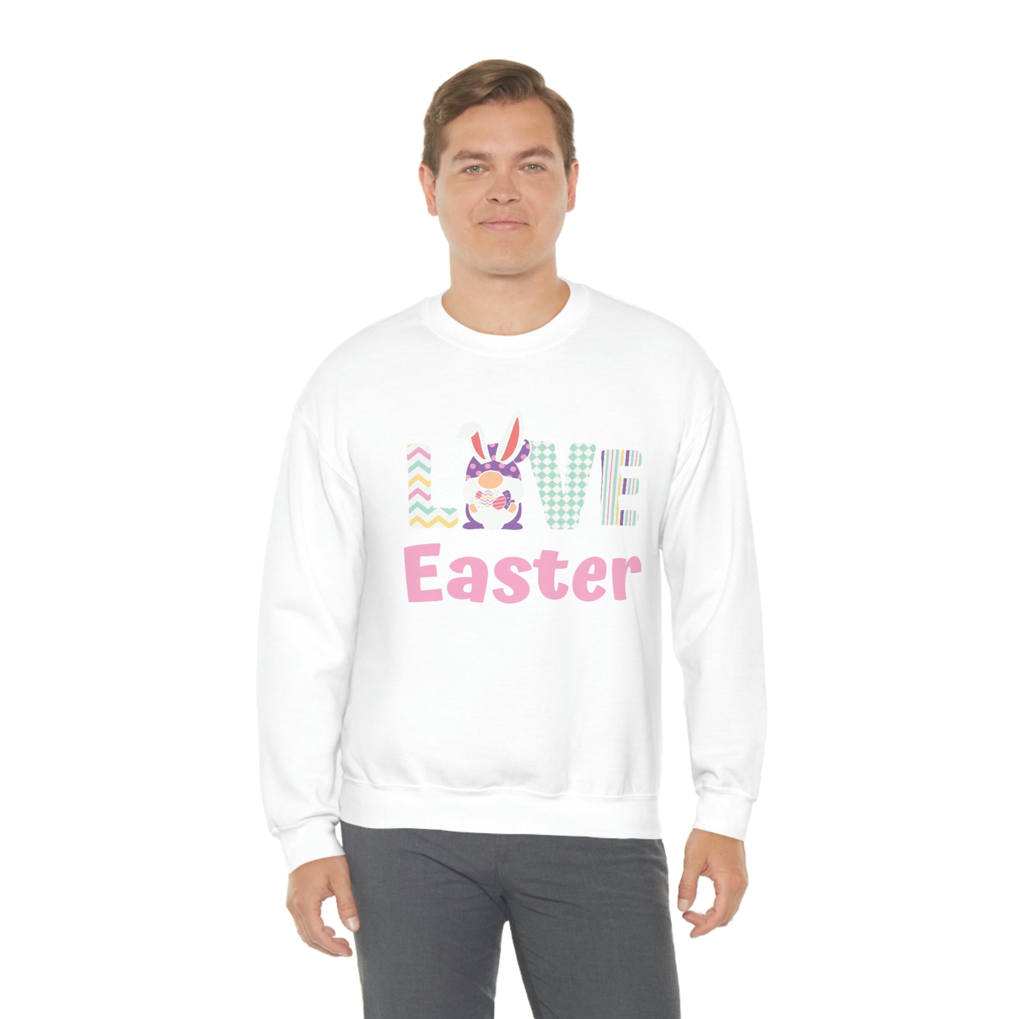 Gnome Love Easter Unisex Heavy Blend™ Crewneck Sweatshirt