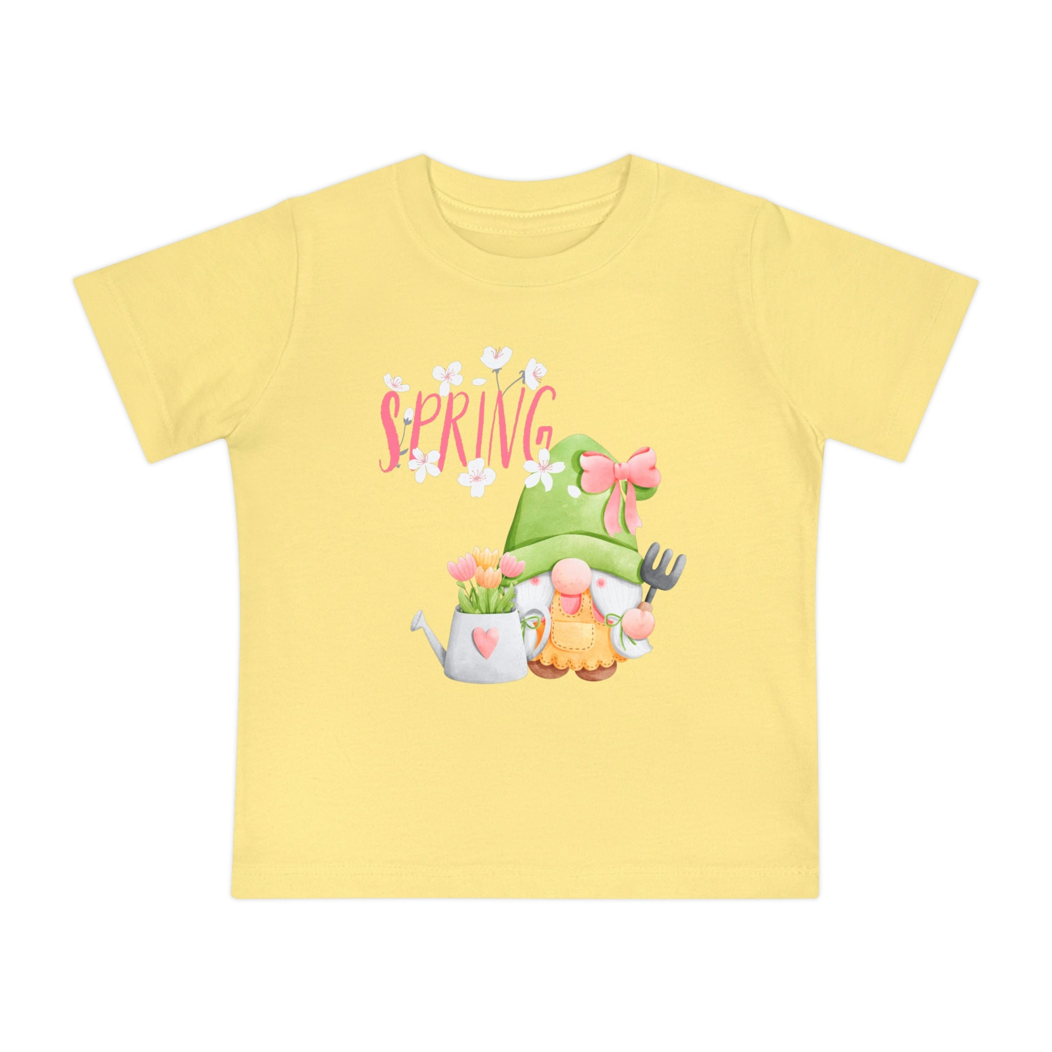 Gnome Happy Spring Baby Short Sleeve T-Shirt