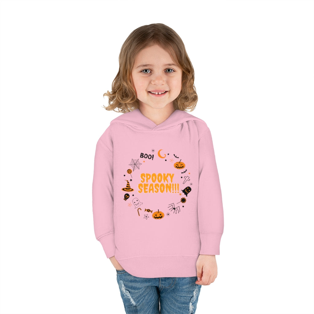 Spooky Season Boo!! Toddler Pullover Fleece Hoodie