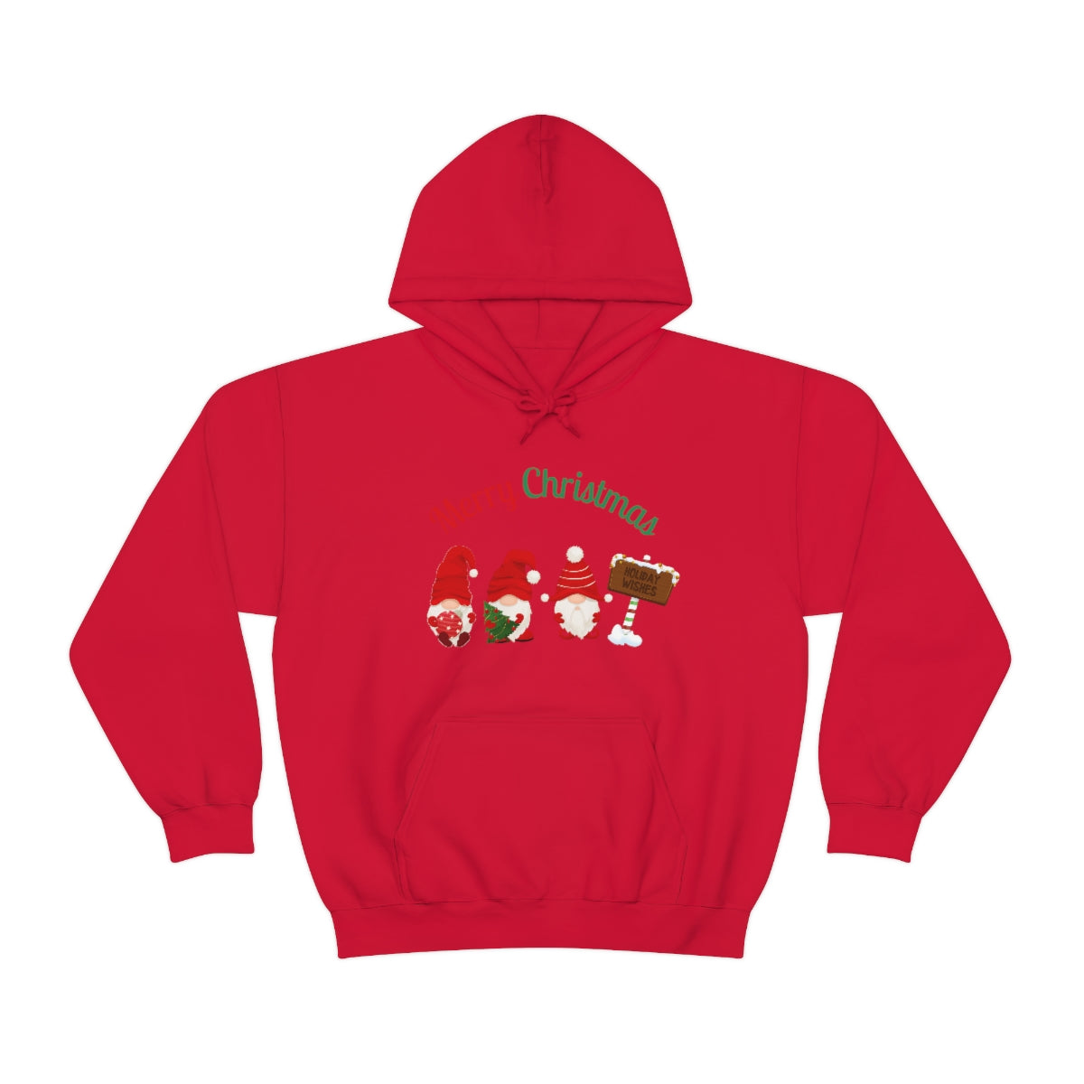 Cute Gnome Merry Christmas Unisex Heavy Blend™ Hooded Sweatshirt