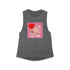 Happy Valentine's Day Women's Flowy Scoop Muscle Tank