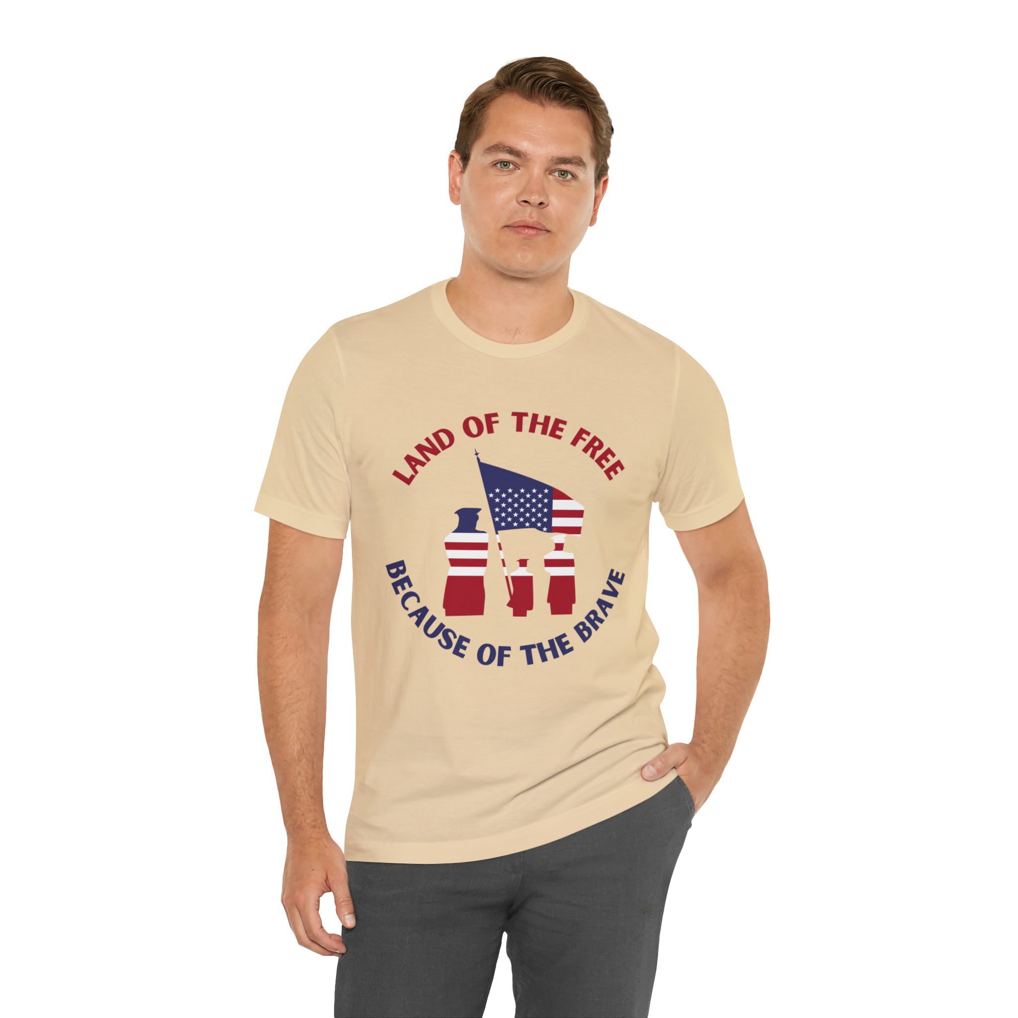 Memorial Day Land Of The Free Unisex Jersey Short Sleeve Tee