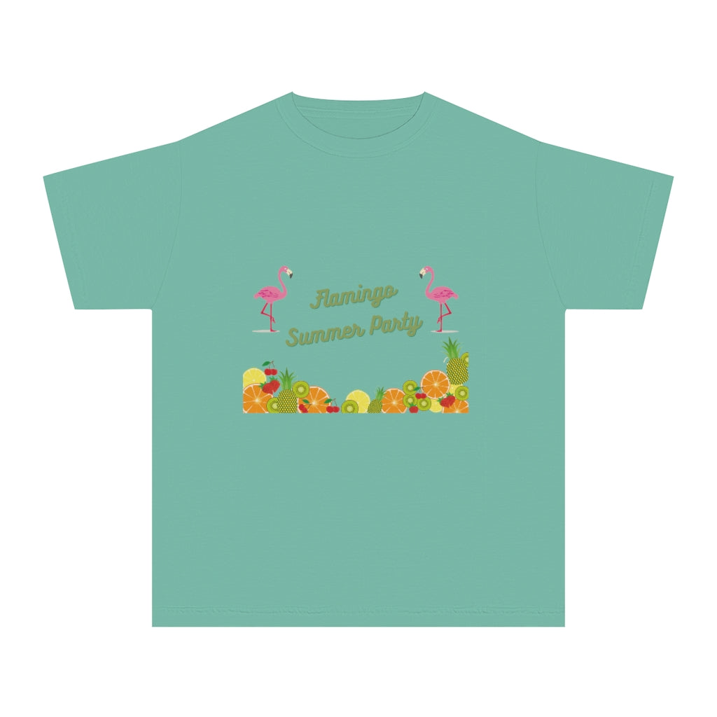 Flamingo Summer Party Youth Midweight Tee