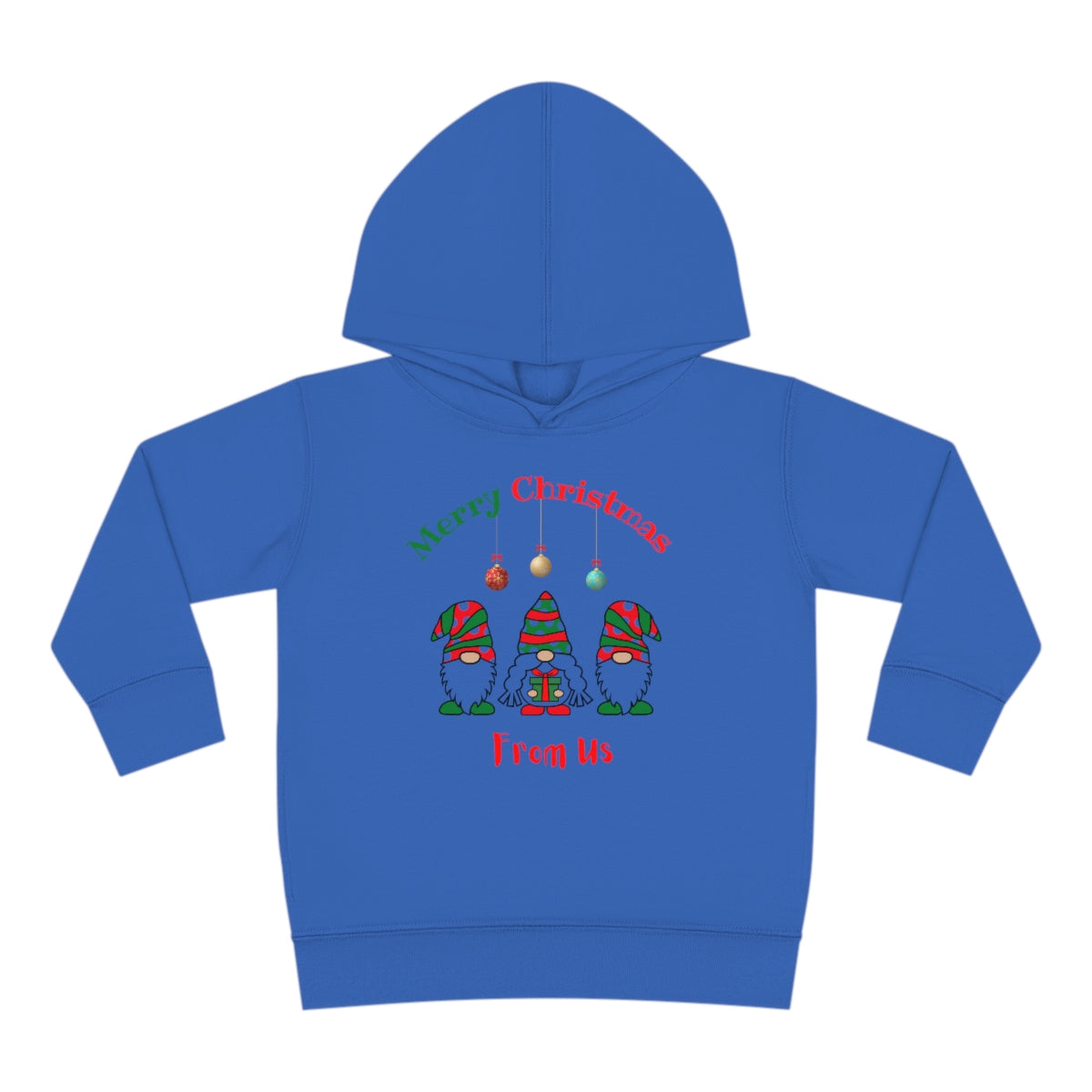 Gnome Merry Christmas Toddler Pullover Fleece Hoodie