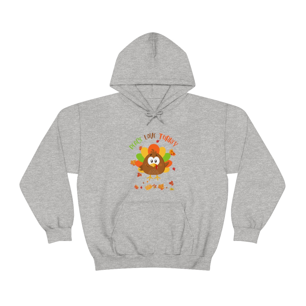 Peace Love Turkey Unisex Heavy Blend™ Hooded Sweatshirt