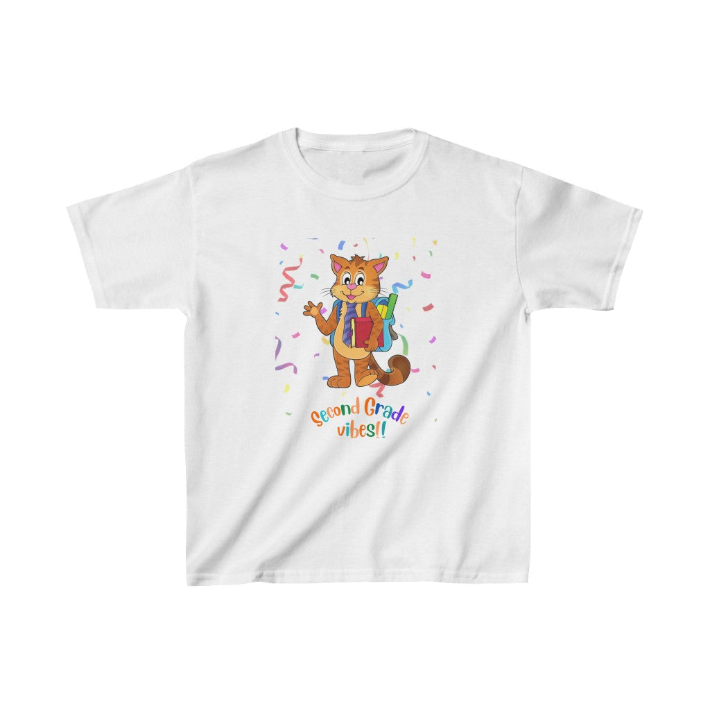 Second Grade Vibes Kids Heavy Cotton™ Tee