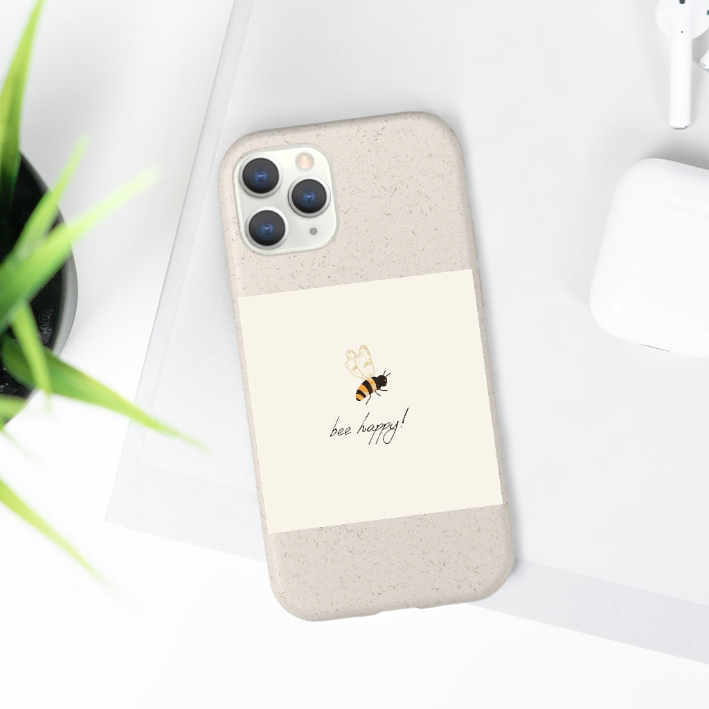 Bee Happy Biodegradable Case