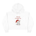 Cute Christmas Elephant Crop Hoodie