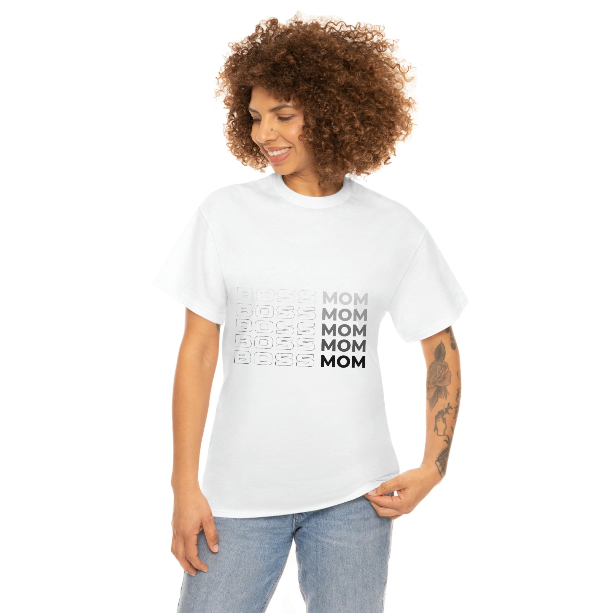 Boss Mom Unisex Heavy Cotton Tee