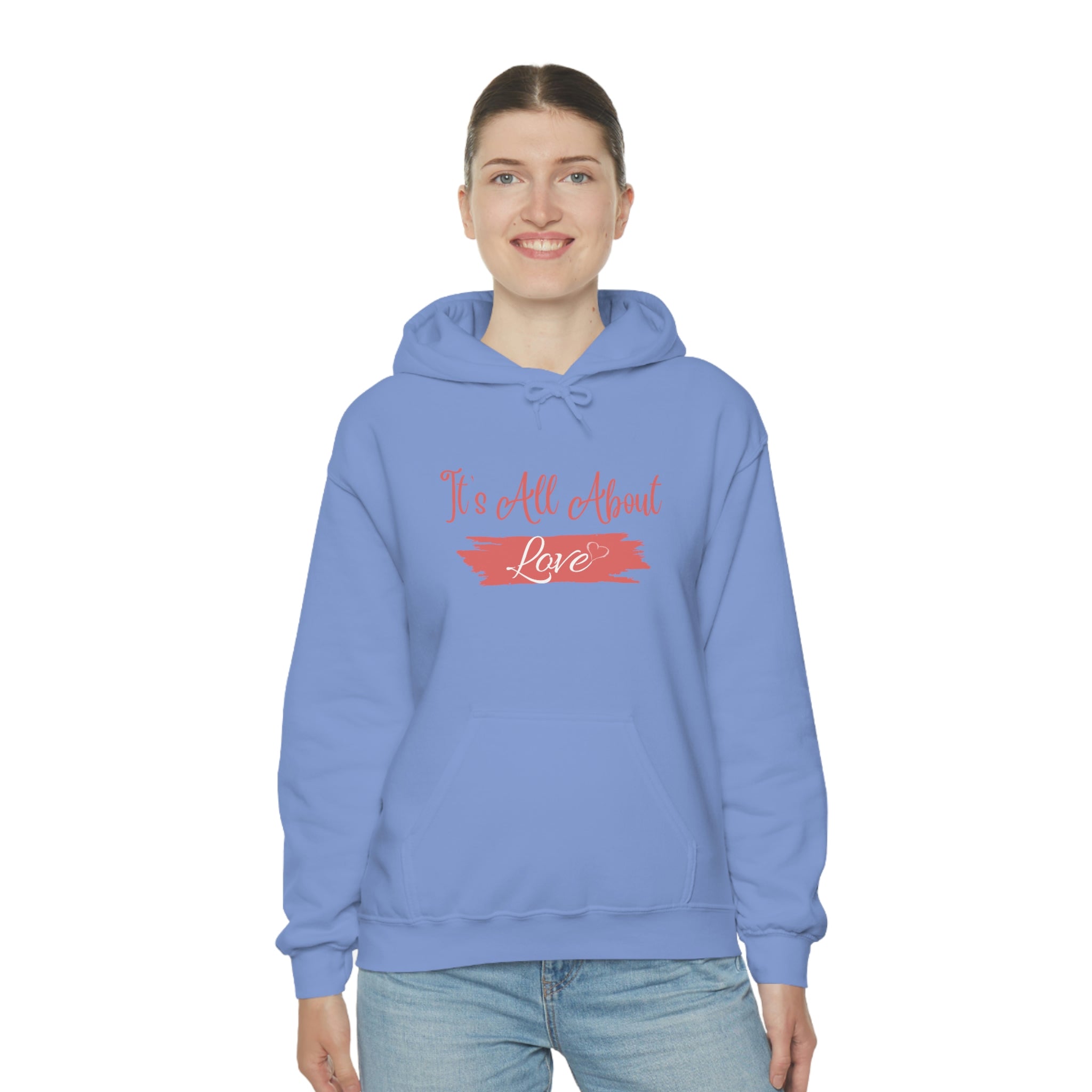 It's All About Love Unisex Heavy Blend™ Hooded Sweatshirt