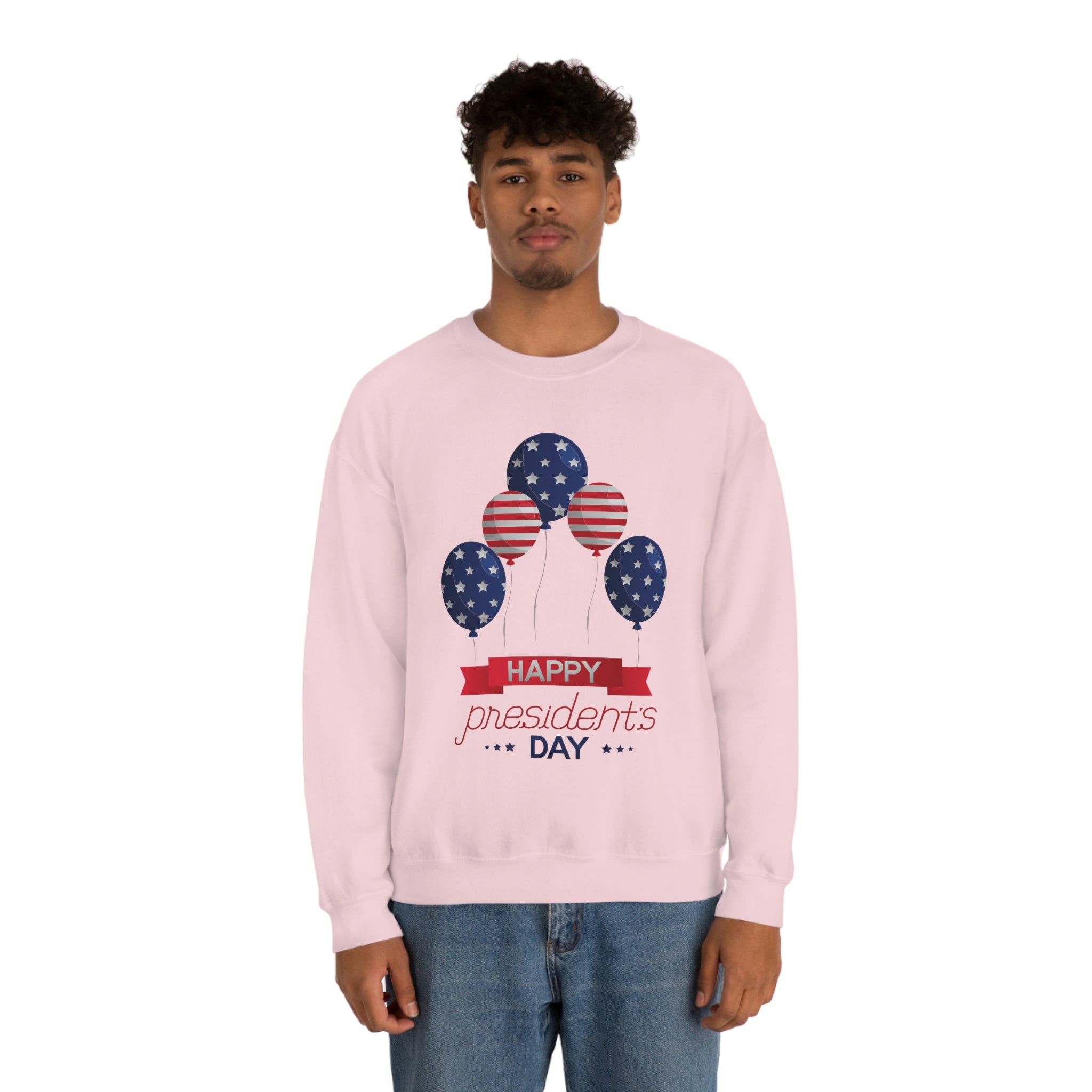 Happy President's Day Stars & Stripe Unisex Heavy Blend™ Crewneck Sweatshirt