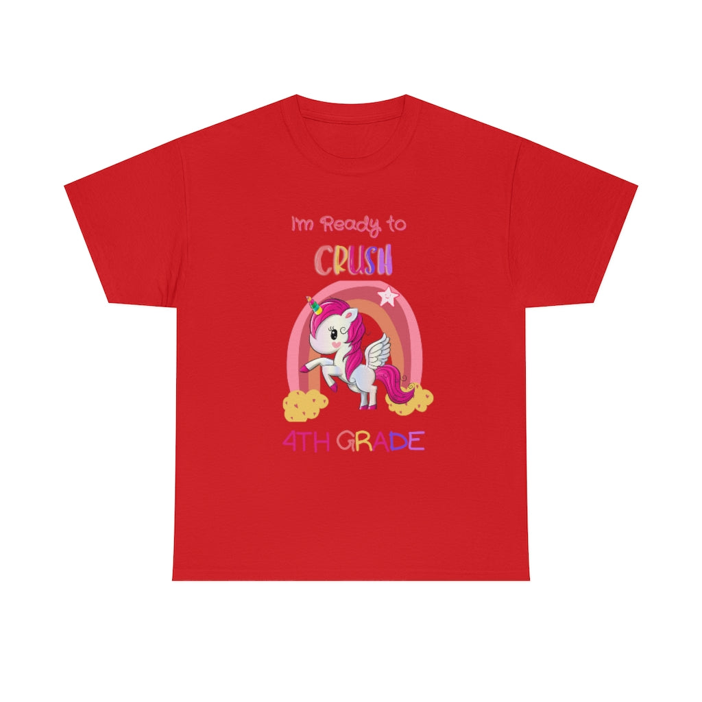 Ready to Crush 4th Grade Unisex Heavy Cotton Tee