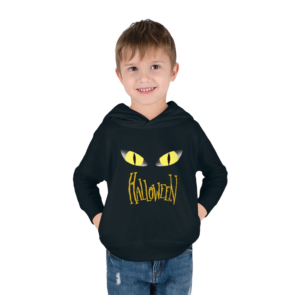 Halloween Cat's Eye Toddler Pullover Fleece Hoodie (Y)